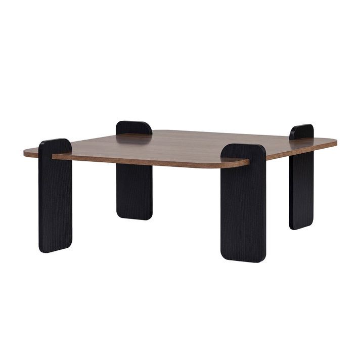 Nordure Mesa de Café Marais Venezia Walnut y Madera Negra